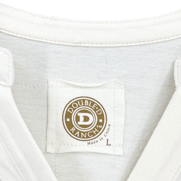 DOUBLE D Shirt Long Sleeve Ivory - Picture 5 of 6